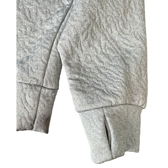 Juicy Couture Women's Jacquard Quilted Crop Pullover GrAY Sweater‎ Size L |E1 - Picture 10 of 11